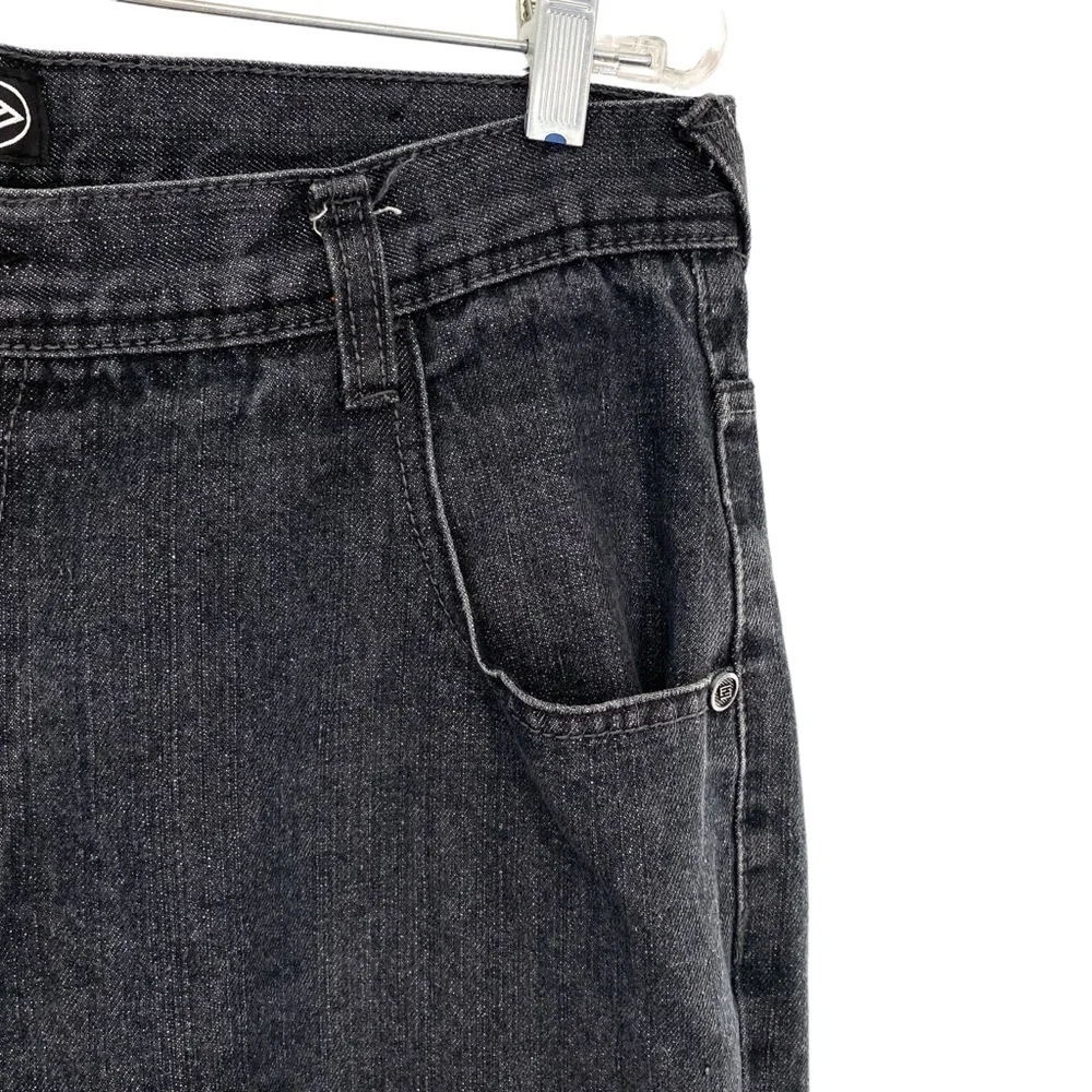 Enyce Men’s Faded Black Vintage Denim Jeans 38x32